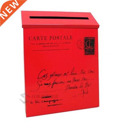 Colorful Retro Metal Mailboxes Wall Mounted Mail Box Mailbox