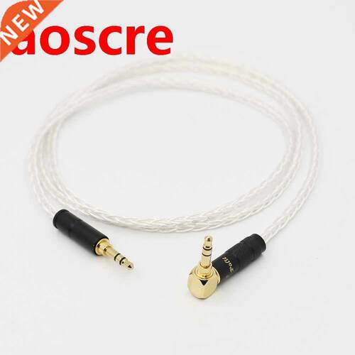 8Cores Silver Plated .5mm Extension Audio Cable .5mm right