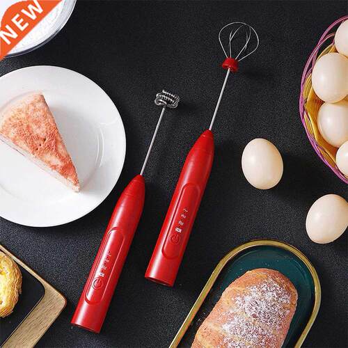 Electric Hand-Held Whisk Coffee Milk Beverage Mixer Three-Sp