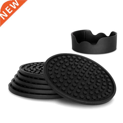 Drink Coasters With Holder Set Of 6 Sandstone Or Stone
