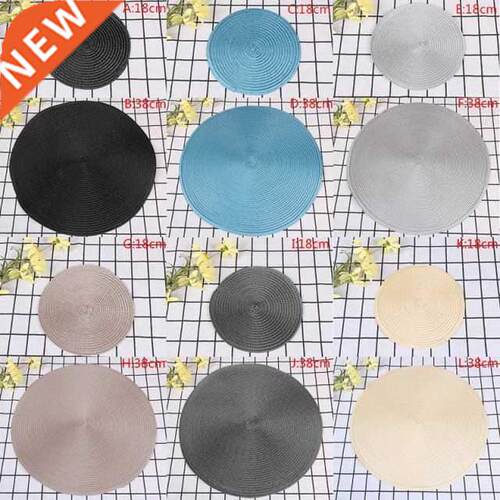 Round Weave Placemat Table Mats Smple Style Dnng Napkn P
