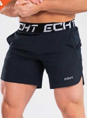 New Men Fitness Bodybuilding Shorts Man Summer Gyms Workout