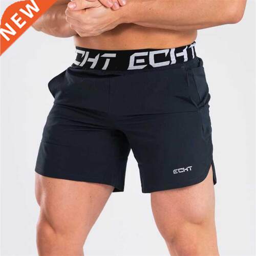 New Men Fitness Bodybuilding Shorts Man Summer Gyms Workout