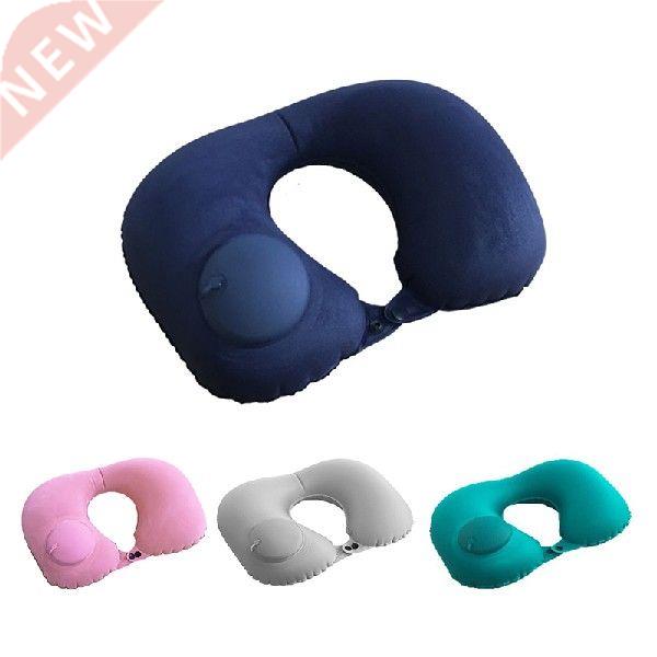 U Shape Travel Pillow Automatic Air Inflatable Airplane Car