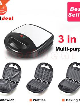 in 1 bread breakfast Machine Panino Toaster Sandwich Maker