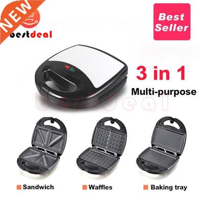 in 1 bread breakfast Machine Panino Toaster Sandwich Maker