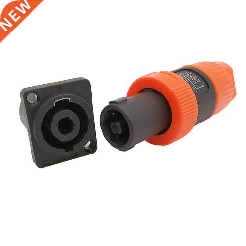 2Pcs 4 Poles Speakon Female Jack Socket Audio Adapter 4 Pin