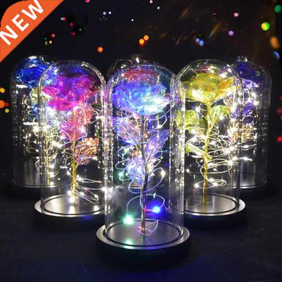 Gift for Mom Beauty and The Beast Preserved Roses In Glass G