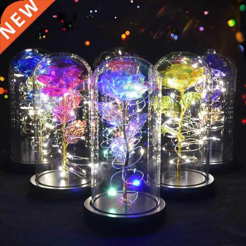 Gift for Mom Beauty and The Beast Preserved Roses In Glass G