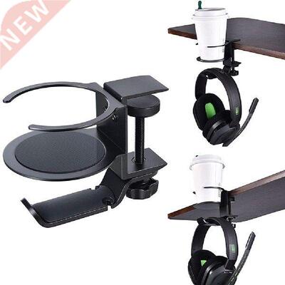60 Rotating Headphones Mounted Hanger Cup Holder Headset