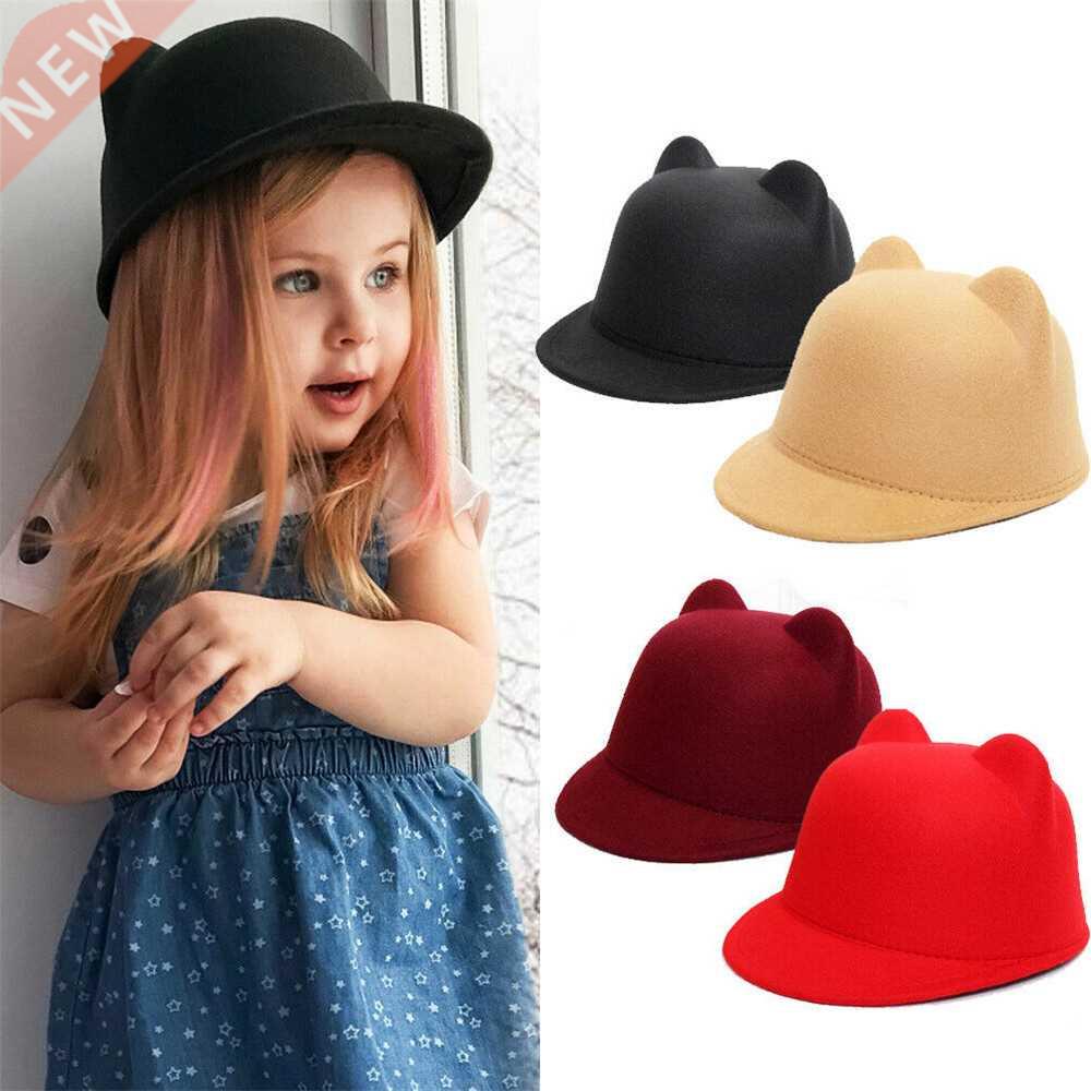 Winter Children Girls Women's Woolen Hat With Earflaps Caps
