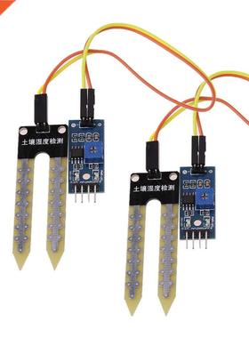 2pcs Soil Detection Sensor  V-5V Hygrometer With Wires Modu