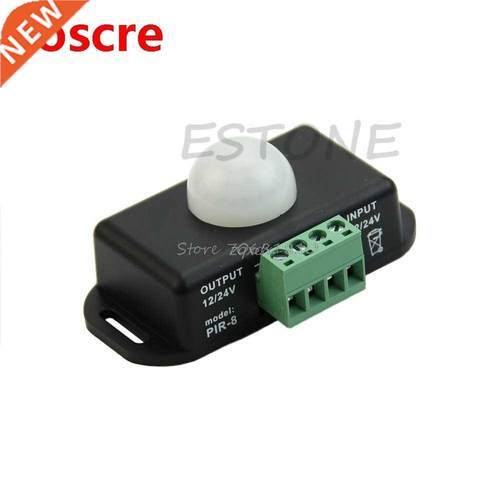 DC 12V/24V Body Infrared PIR Motion Sensor Switch For LED Li