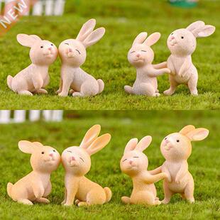 Decorative Rabbit Ornament Adorable All Match Vivid Expressi