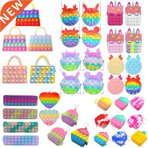 Camouflage Push Bubble Handbag Fidget Decompression Pencil