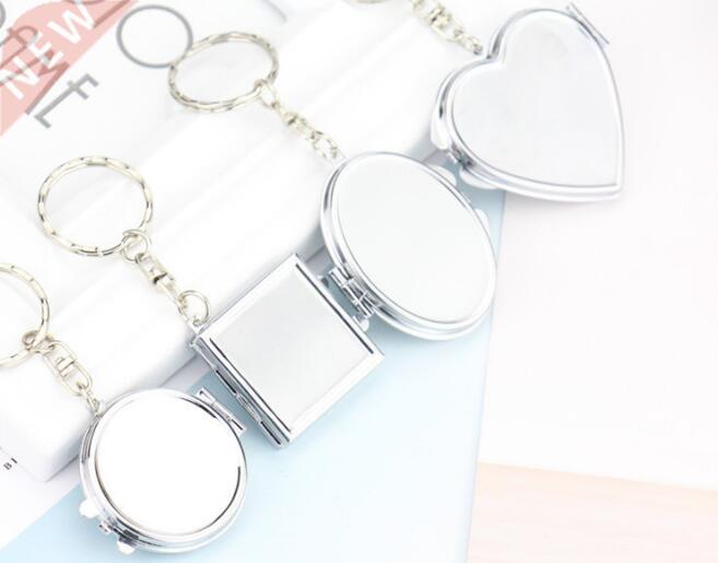 1pcs Portable Folding Mirror Key Chain Pocket Compact Makeup