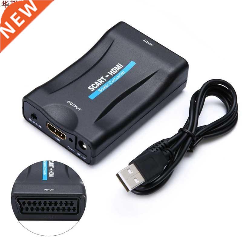 Scart To HDMI Adapter 720p/1080p Video Audio Converter Adapt