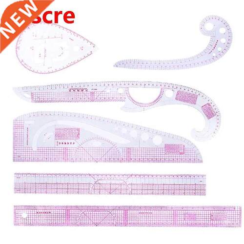 6pcs Sewing French Curve Ruler Kit Sewing Drawing Ruler Dre