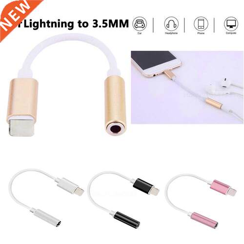 3.5 Jack Earphone ForLightning to 3.5mm AUX Headphones Adapt