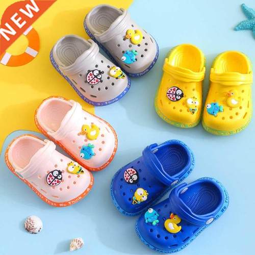 Summer Kids sandals Boys Girls Mules Cartoon baby Slippers F