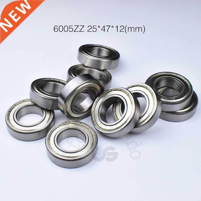 10pcs 6005ZZ 25*47*12(mm) chrome steel Metal Sealed High s