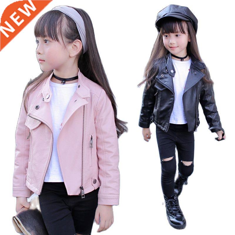 Pu Girls Teens Jackets Girl Kids Classic Collar Coats Teen W图片