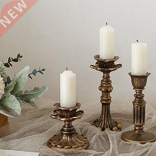 Retro Candlestick Resin Candle Holder Sconce Nostalgic