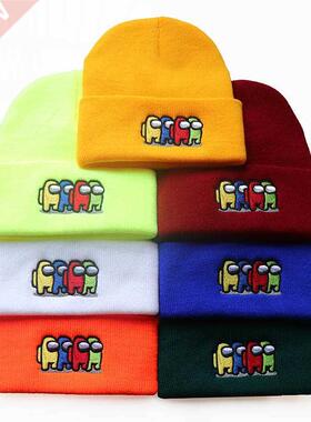 Men's Beanie Hats Cute Embroidery Caps Outdoor Casual Round