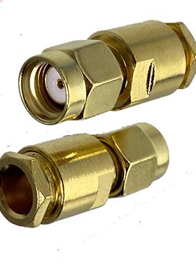 1pcs Connector RP SMA Male Jack Clamp RG58 RG142 LMR195 RG40
