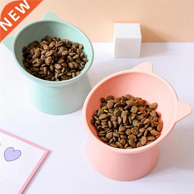 High Foot Cat Bowl Pet Food Bowls Dish Elevated Pet Feeder
