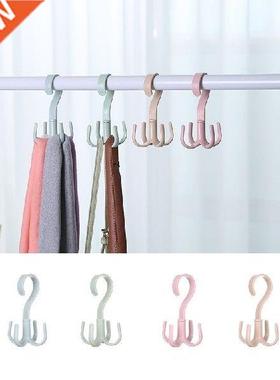 Space Saving Rotated Hanger Hooks Wardrobe Clothes Rack
