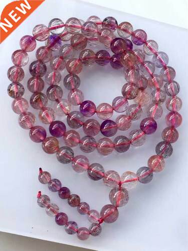 Natural Super 7 Seven Red Lepidocrocite Quartz  Laps Bracel