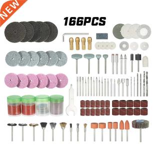 166PCS 1/8'' Shank Rotary Tool Accessories Set Sanding