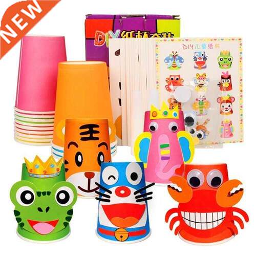 12pcs Children 3d Diy Handmade Paper Cups Sticker Material K