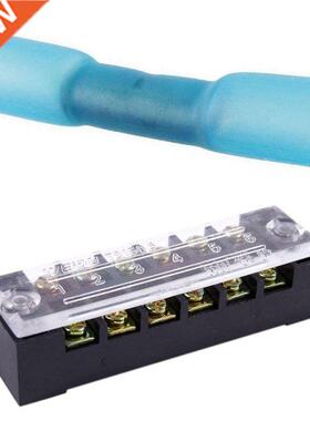 4 Pcs 15A Dual Row 6P Screw Connector Barrier Terminal Block