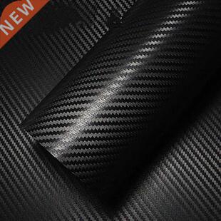 3D Black Carbon Fiber Car Stickers Rolls Film Car Motorcycle