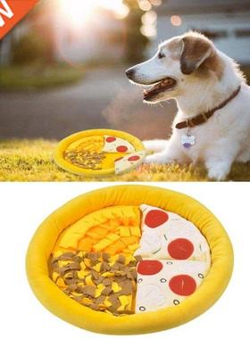 Dog Snuffle Mat Pizza Shape Sniffing Pad Training Slow Feedi