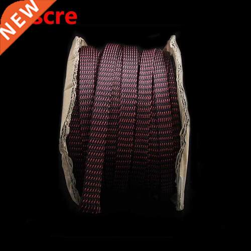 5M Red/black HIFI Power Audio Cable Sleeving Braided PET Cop