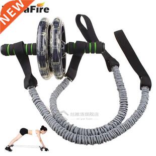 Doule Wheels A Roller Stretch Trainer Resistance and Exer