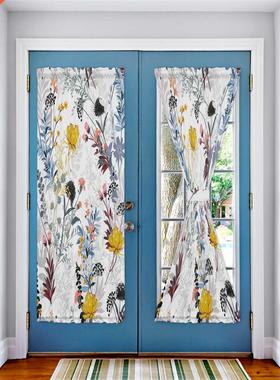 Flower Plant Dandelion Leaves Door Curtain Bedroom Kitchen