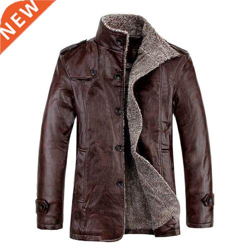 New 2020 Mens Leather Jackets Classc Motorcycle Bke Cowboy