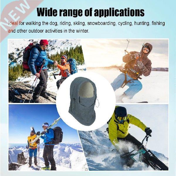 Hat Windproof Warmer Thick Hood Scarf Adjustable Face