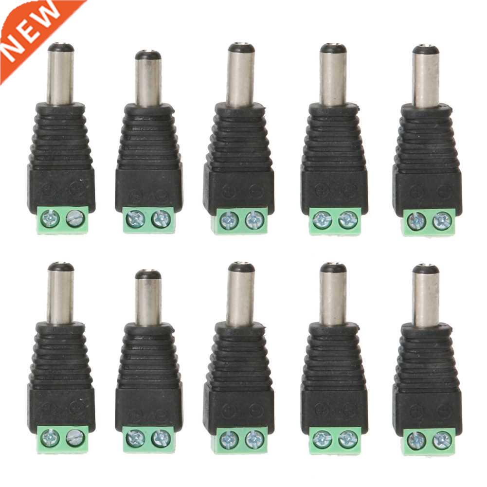12V 5.5*2.1mm LED DC Power Green Male Plug Jack Adapter Conn