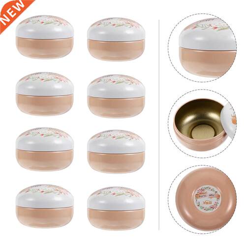 10Pcs Tinplate Candy Boxes Wedding Gift Boxes Round