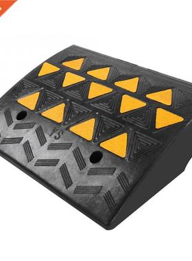 2pcs Heavy Duty Rubber Curb Ramps Driveway Threshold Ramp fo