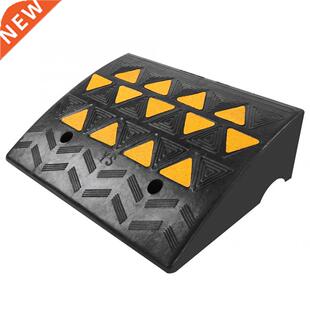 2pcs Heavy Duty Rubber Curb Ramps Driveway Threshold Ramp fo