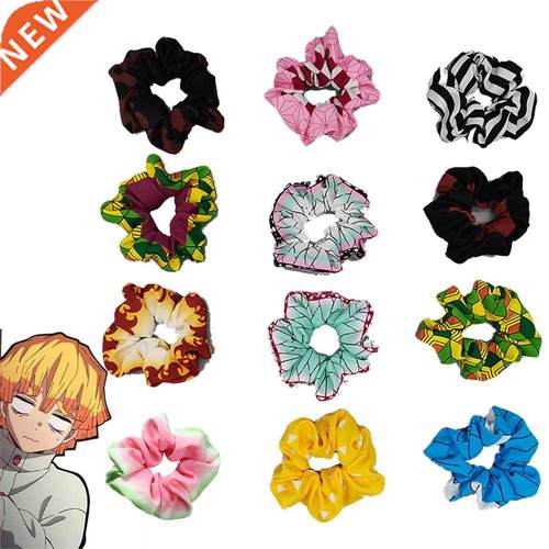 Anime Demon Slayer Cosplay Hair Ring Nezuko Zenitsu Tanjirou
