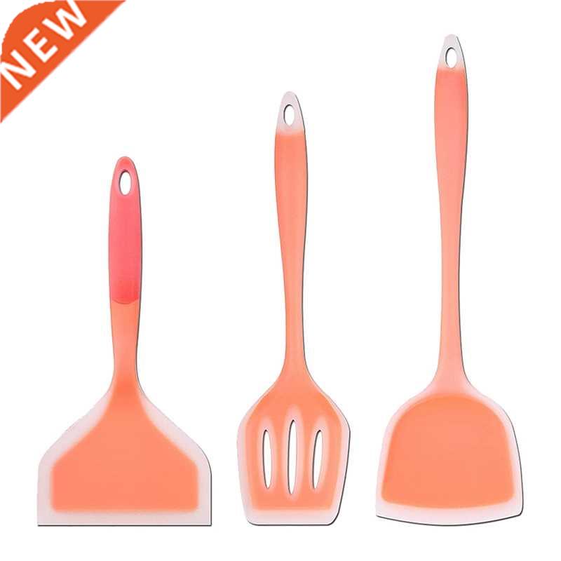 3 Pcs Spatulas For Nonstick Cookware,Silicone Solid
