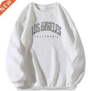 Sweatshirts Women Loose Long Sleeve Shirts Letter Graphic Pr