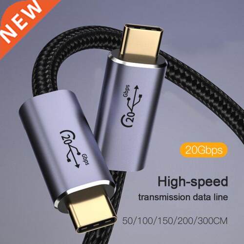 USB Type C to Type C Cable For Macbook PD 100W 4K 60Hz USB 3